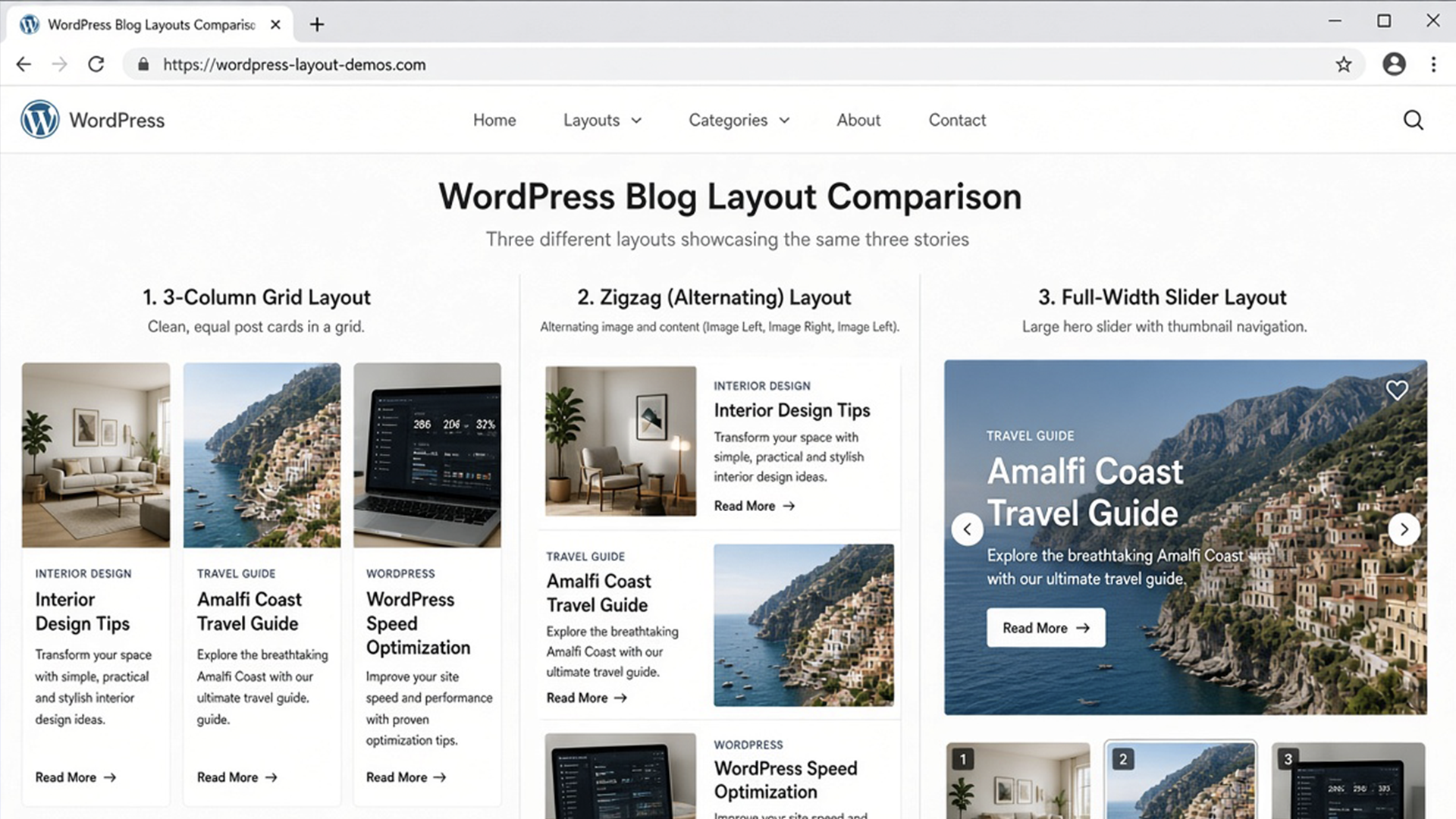 Layout Three Grid